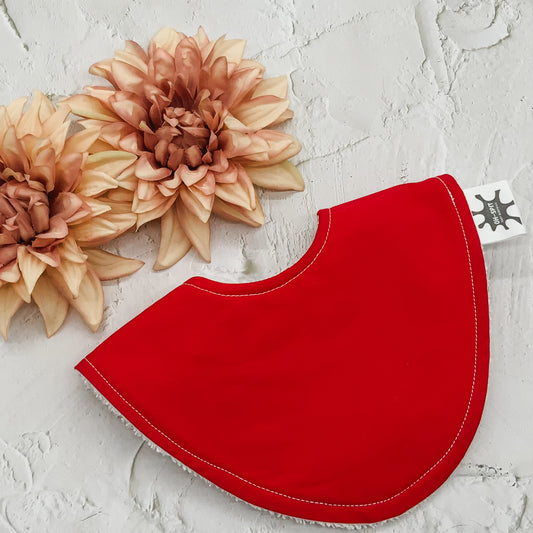 Bright Red Dribble Bib