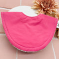 Load image into Gallery viewer, Flamingo Pink Dribble Bib
