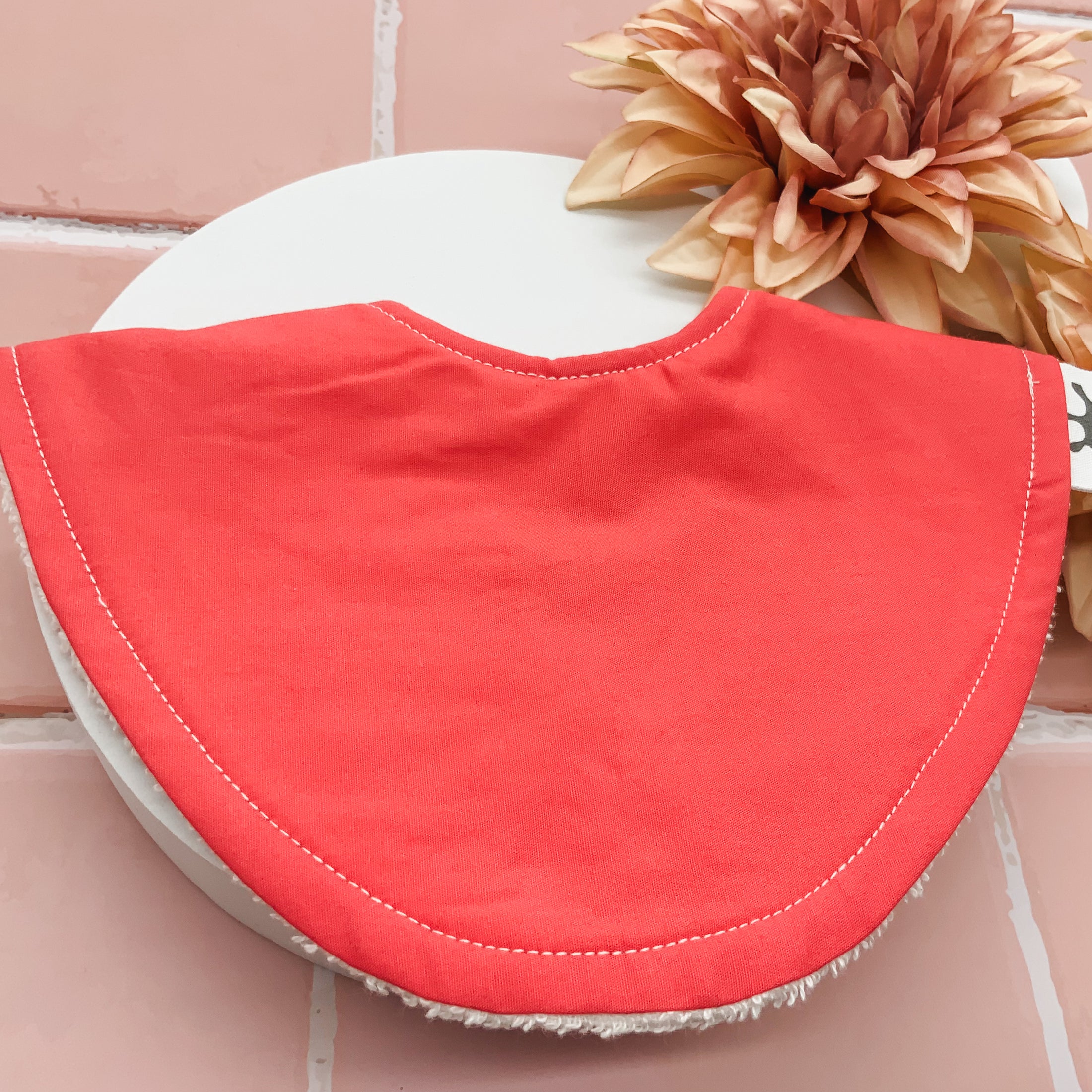 Coral Dribble Bib