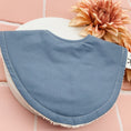 Load image into Gallery viewer, Steel Blue Dribble Bib
