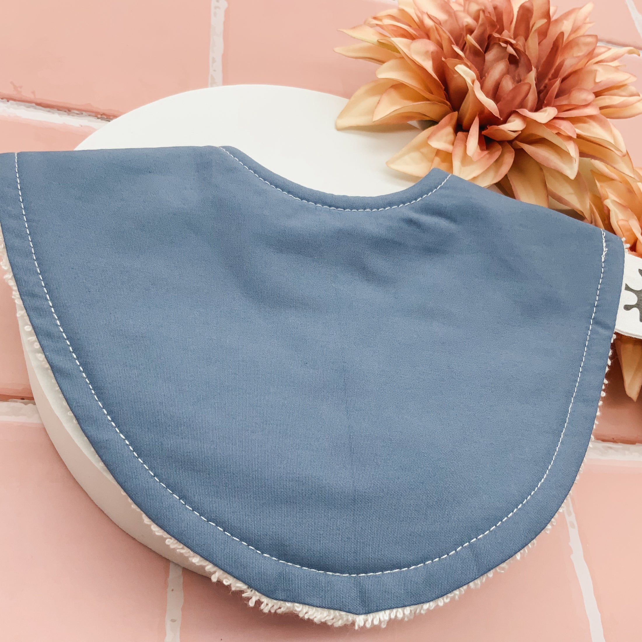Steel Blue Dribble Bib