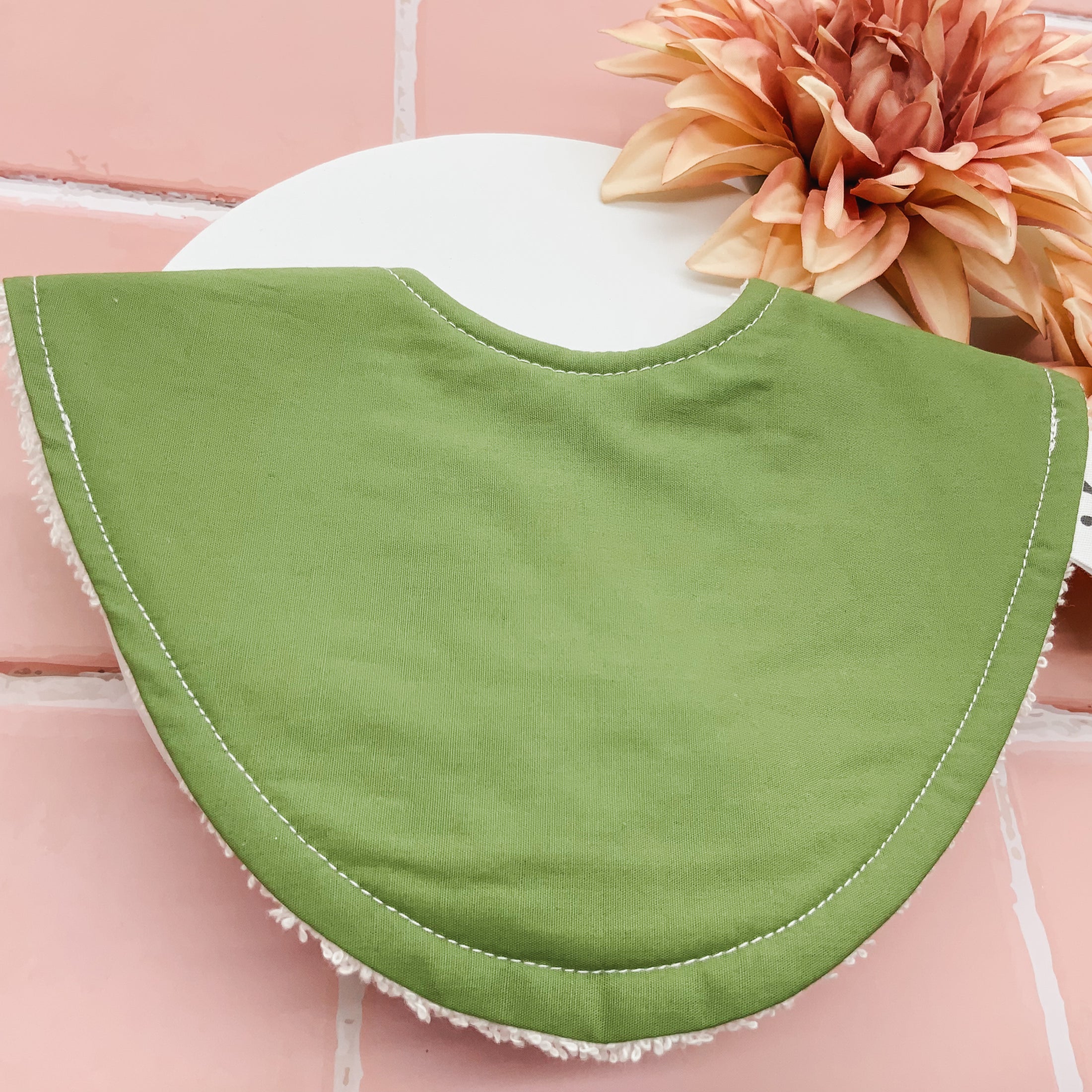 Moss Green Dribble Bib