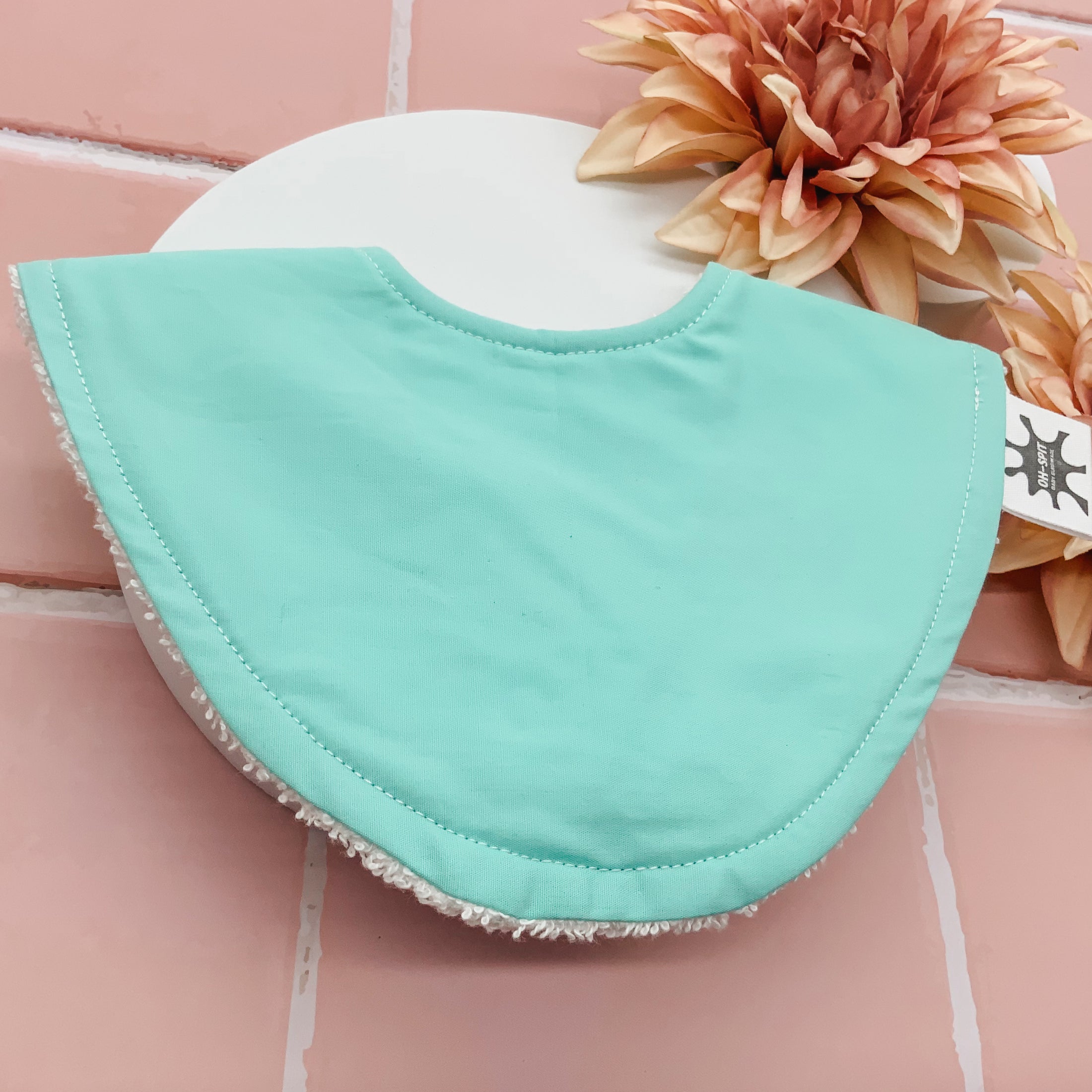 Seafoam Mint Dribble Bib