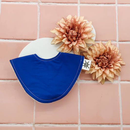 Royal Blue Dribble Bib