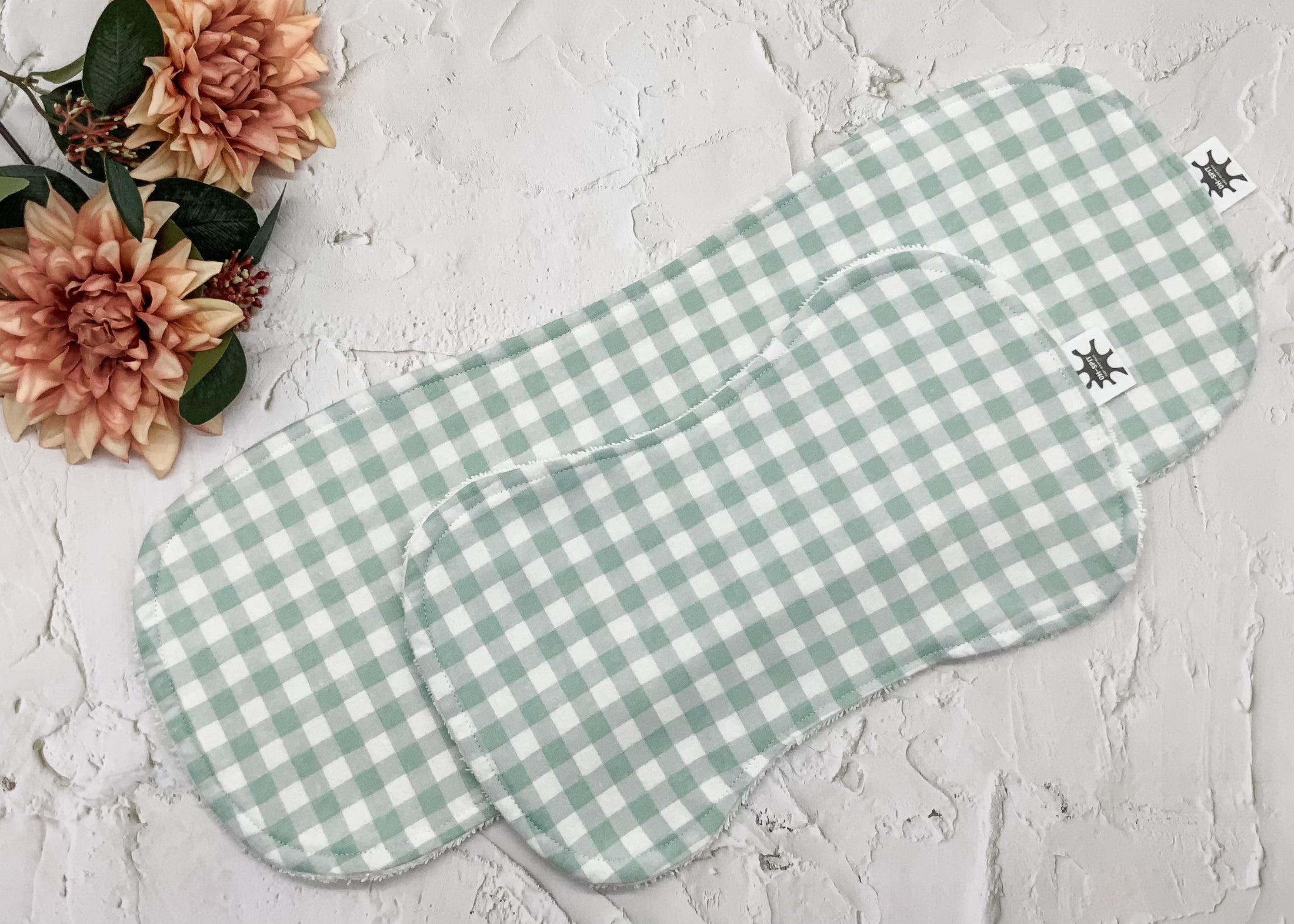 Mint Green Burp Cloths