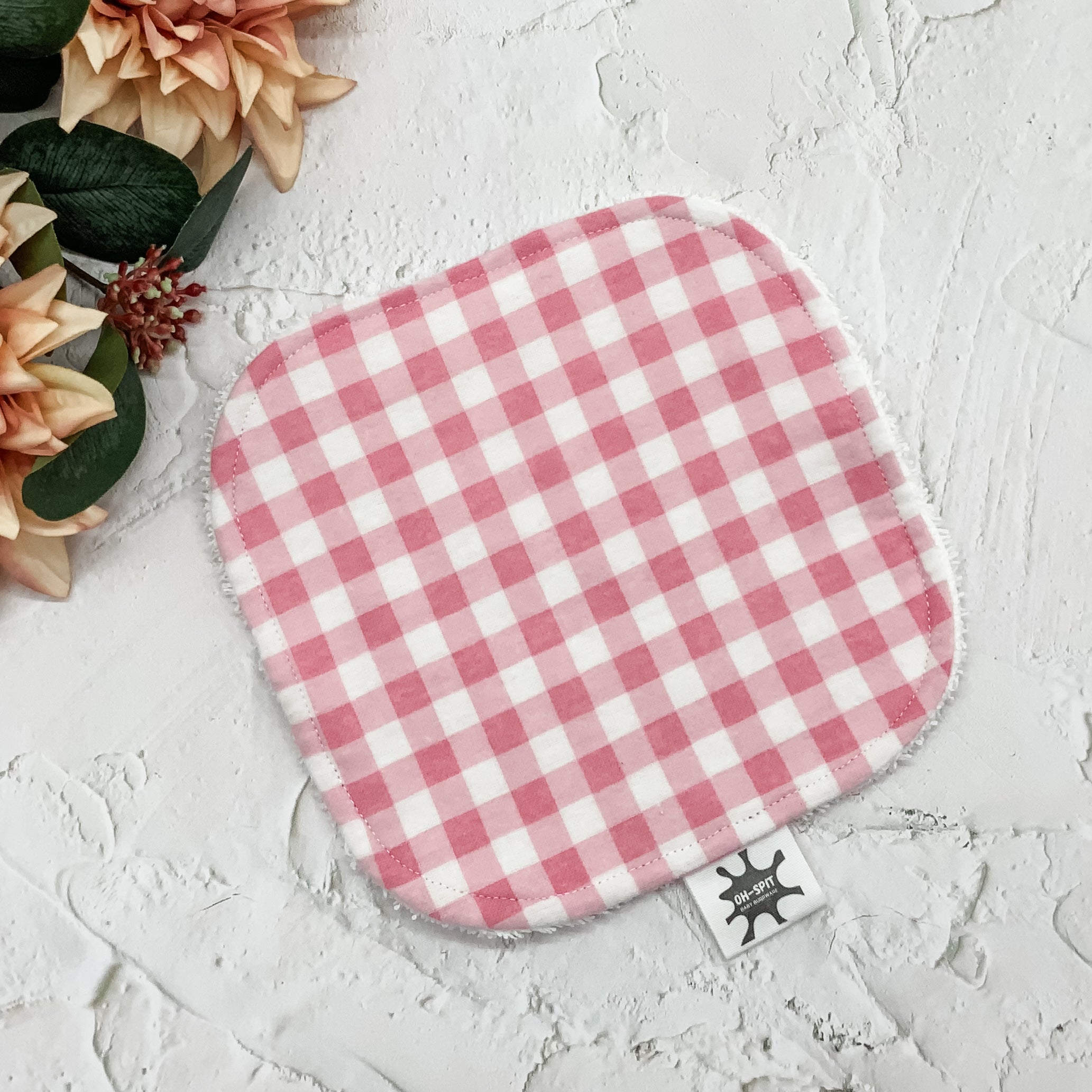 Washcloth - Pastel Pink Gingham