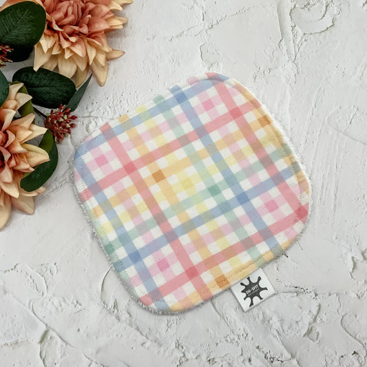 Washcloth - Pastel Rainbow Gingham