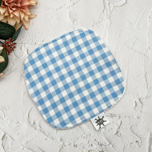 Washcloth - Soft Blue Gingham