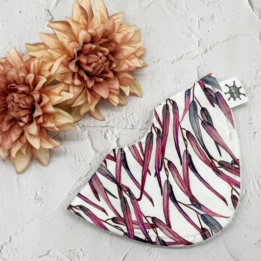 Fuchsia Gum Leaves Signature Bib