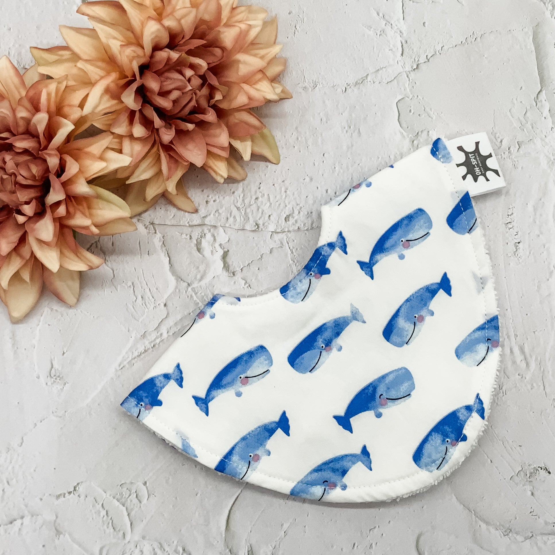 Whale of a Time Signature Bib