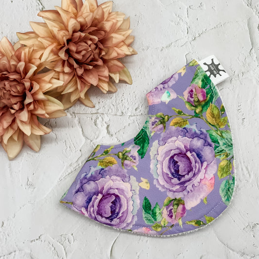 Purple Posies Signature Bib