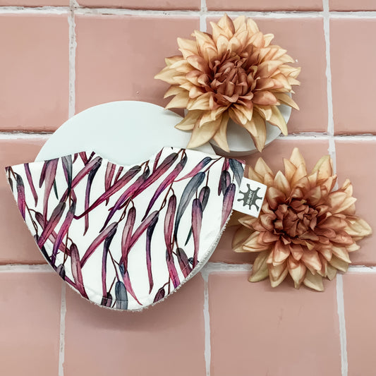 Fuchsia Gum Leaves Signature Bib