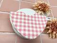 Load image into Gallery viewer, Soft Pink Gingham Signature Bib
