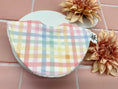 Load image into Gallery viewer, Pastel Rainbow Gingham Signature Bib

