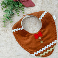 Load image into Gallery viewer, Gingie Red Bow Christmas Bib
