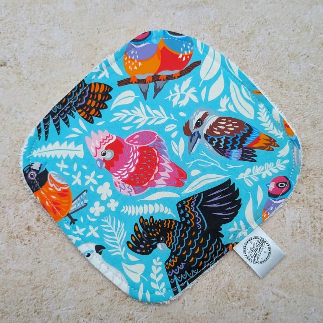 Washcloth - Aussie Birds Teal
