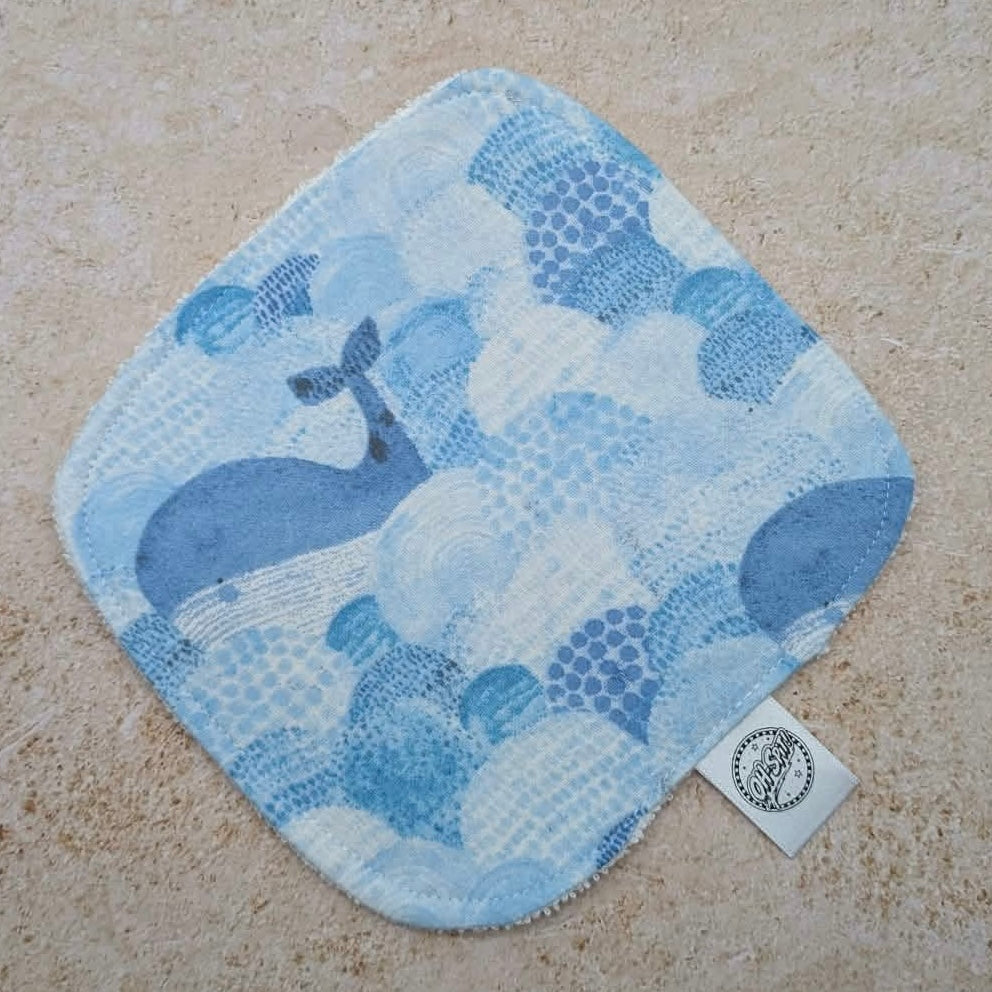 Washcloth - Waves of Whales