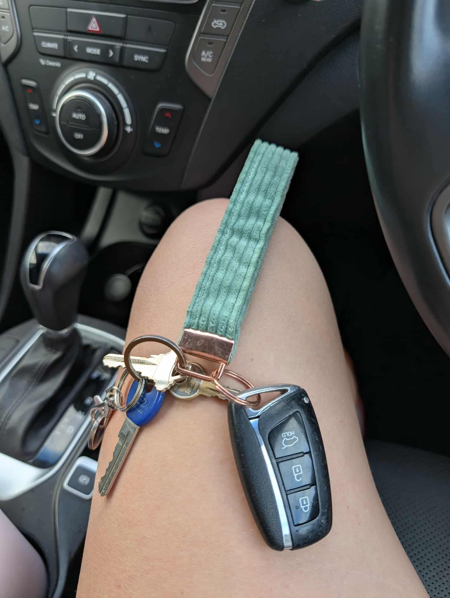 Signature Corduroy Wristlet Keychains