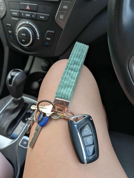 Signature Corduroy Wristlet Keychains