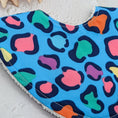 Load image into Gallery viewer, Bright Leopard Dribble Bib
