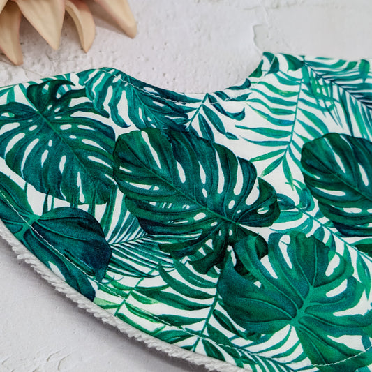 Tropical Leaves Dribble Bib