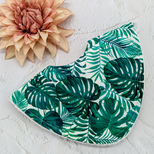 Tropical Leaves Dribble Bib