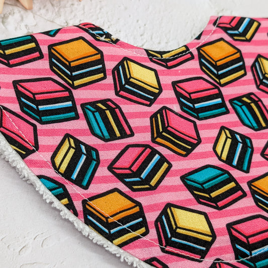 Licorice Allsorts Dribble Bib