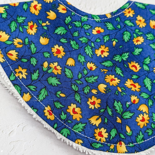 Yellow Blossoms Dribble Bib