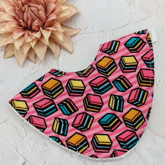 Licorice Allsorts Dribble Bib