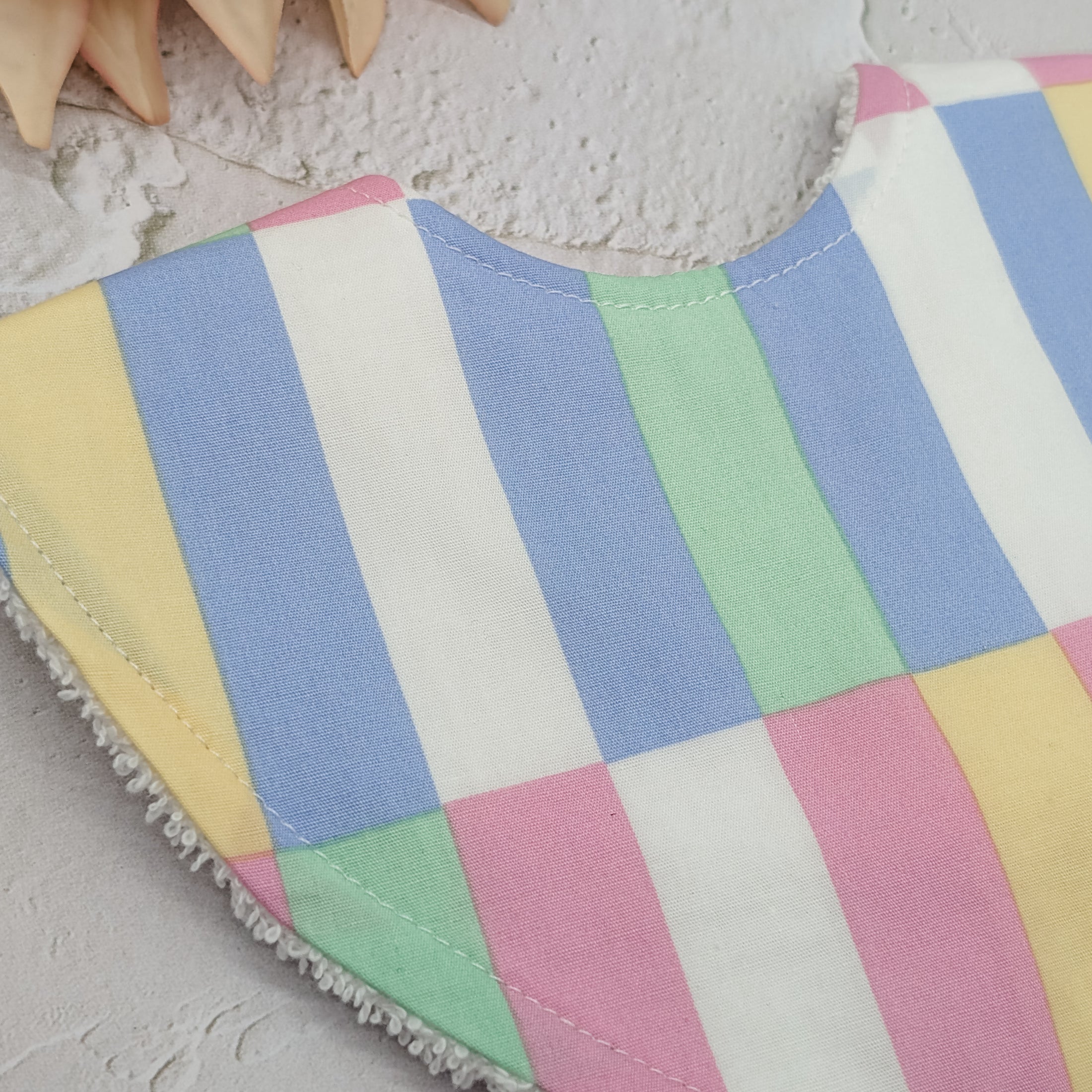 Candy Stripe Dribble Bib
